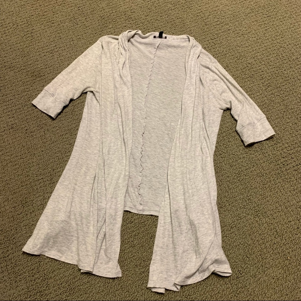 Gray Express handkerchief cardigan
